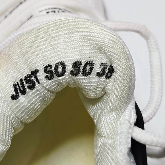 Just So So Women's White Black Fashion Gym Sneaker Shoes Sz 38 US 7.5/8 - Picture 9 of 11